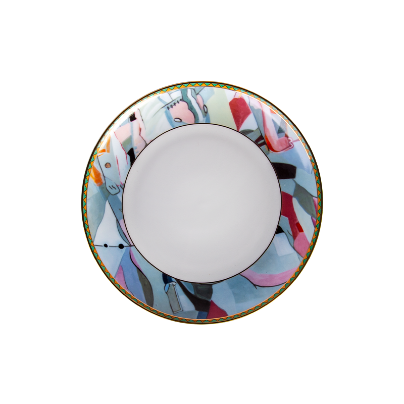 Caballos dinnerware set, a captivating collection blending classical elegance with modern design and the strength of equine virtues.